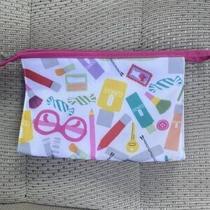 NEW Clinique MakeUp Candy Print Cosmetic Travel Bag Limited Edition